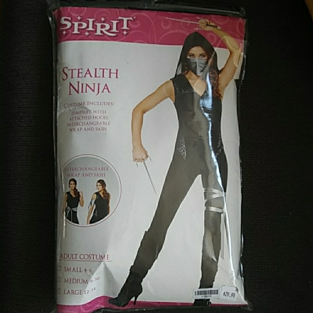 Spirit Stealth Ninja Costume. Size L